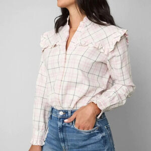 UNTUCKit Josie Plaid Cotton Button Down Shirt Size 16